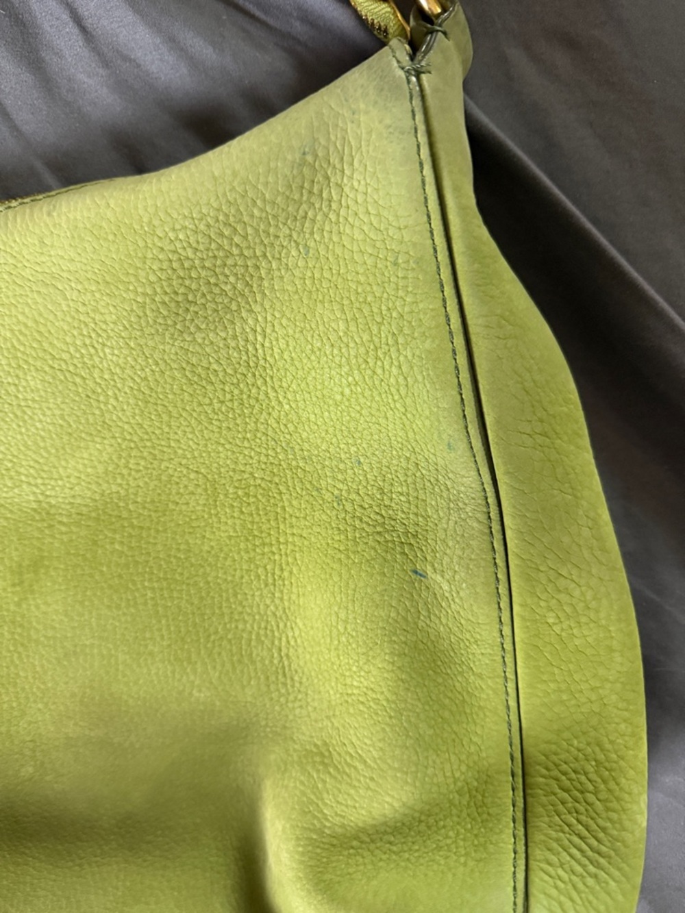 Coach Y2K Vintage Lime Green Nubuck Hobo Shoulder Bag - Picture 4 of 8